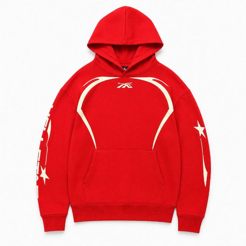  Hoodie Hellstar - RED