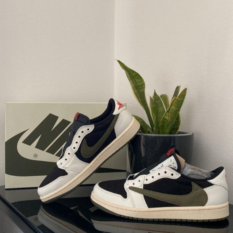 JORDAN 1 LOW TRAVIS OLIVE A