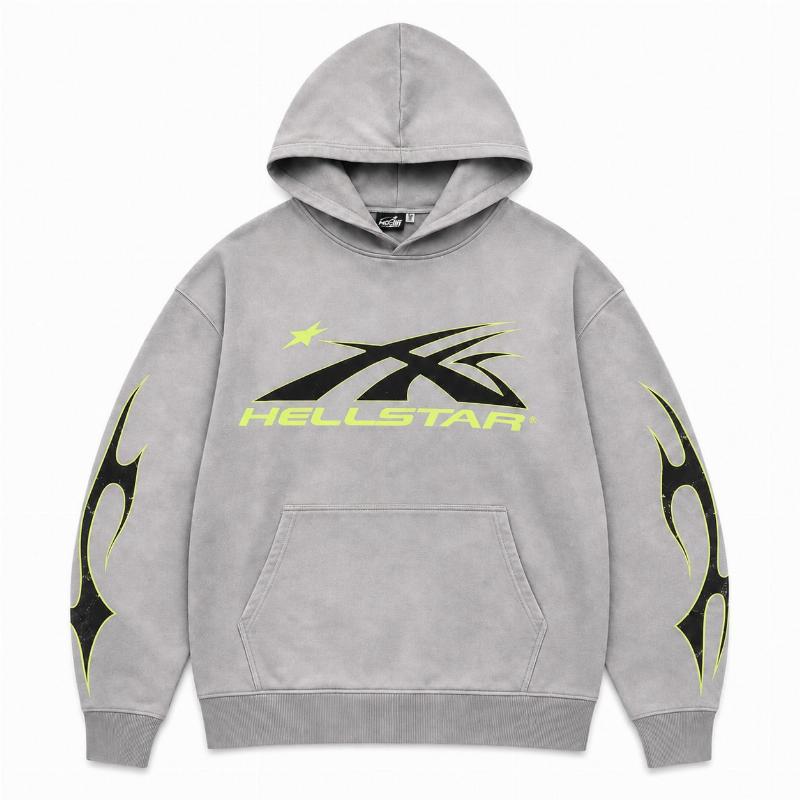 Hoodie Hellstar - Grey Green