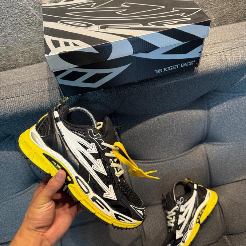 OFF WHITE BE RIGHT BACK NEGRO AMARILLO 