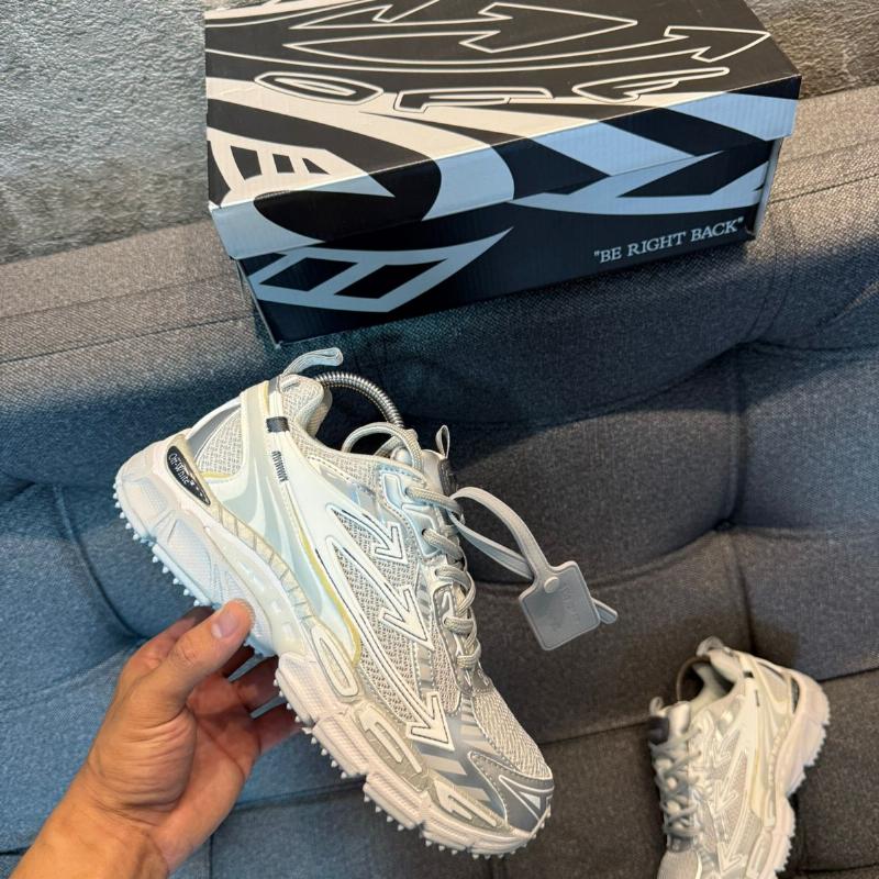 OFF WHITE BE RIGHT BACK GRIS BLANCO